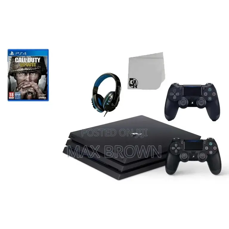 Playstation 4 Slim With 2 Controllers and 22games Installed