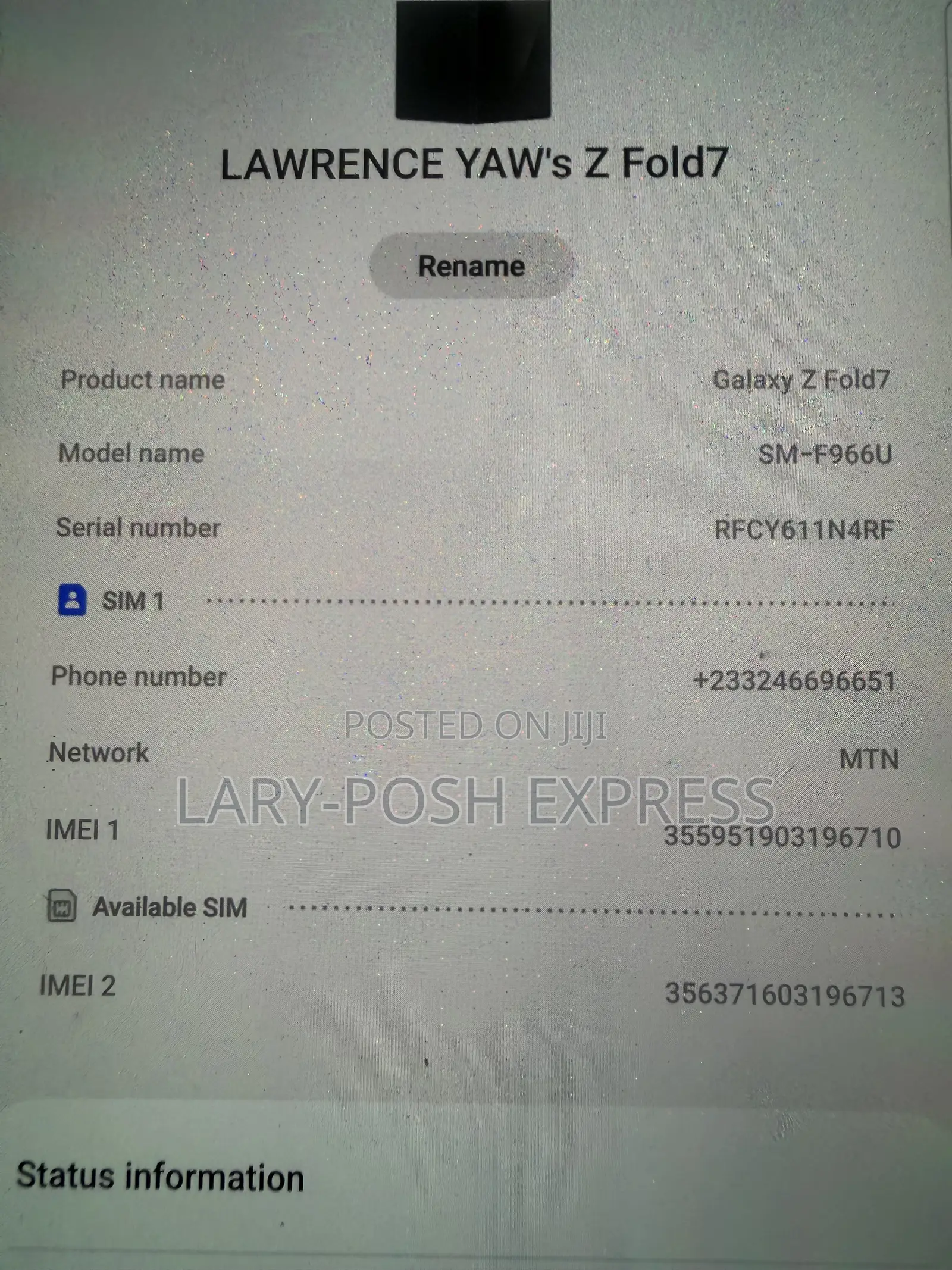 Samsung Galaxy Z Fold7 512 GB Black
