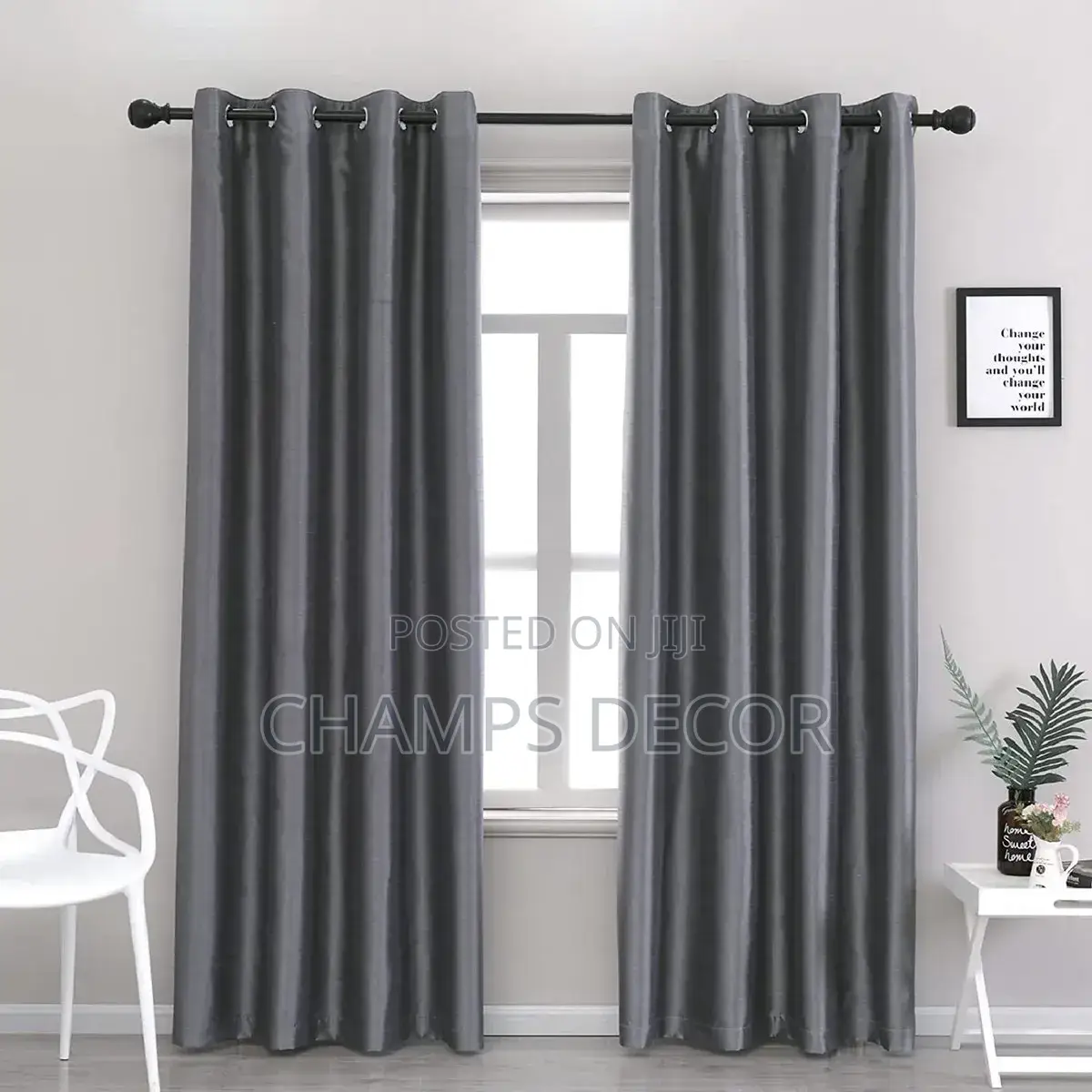 Quality Plain Blackout Curtains (Width 4.5 Feet /Length 8.5 Feet)