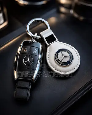 Mercedes-Benz Car Key Fob Cover and Matching Keychain Set