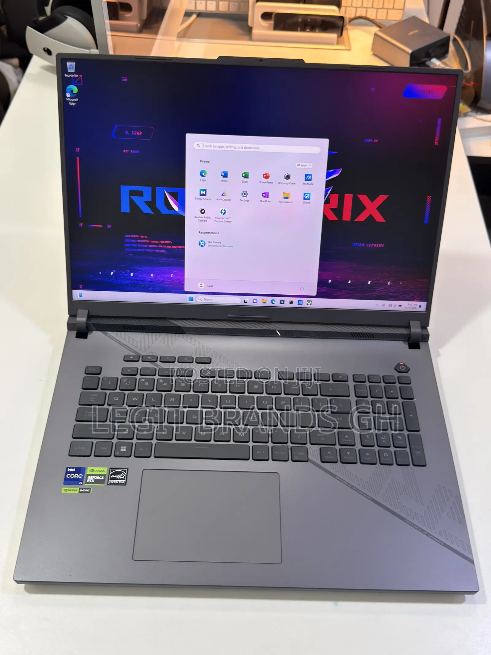Laptop Asus ROG Strix G17 32GB Intel Core i9 SSD 1T