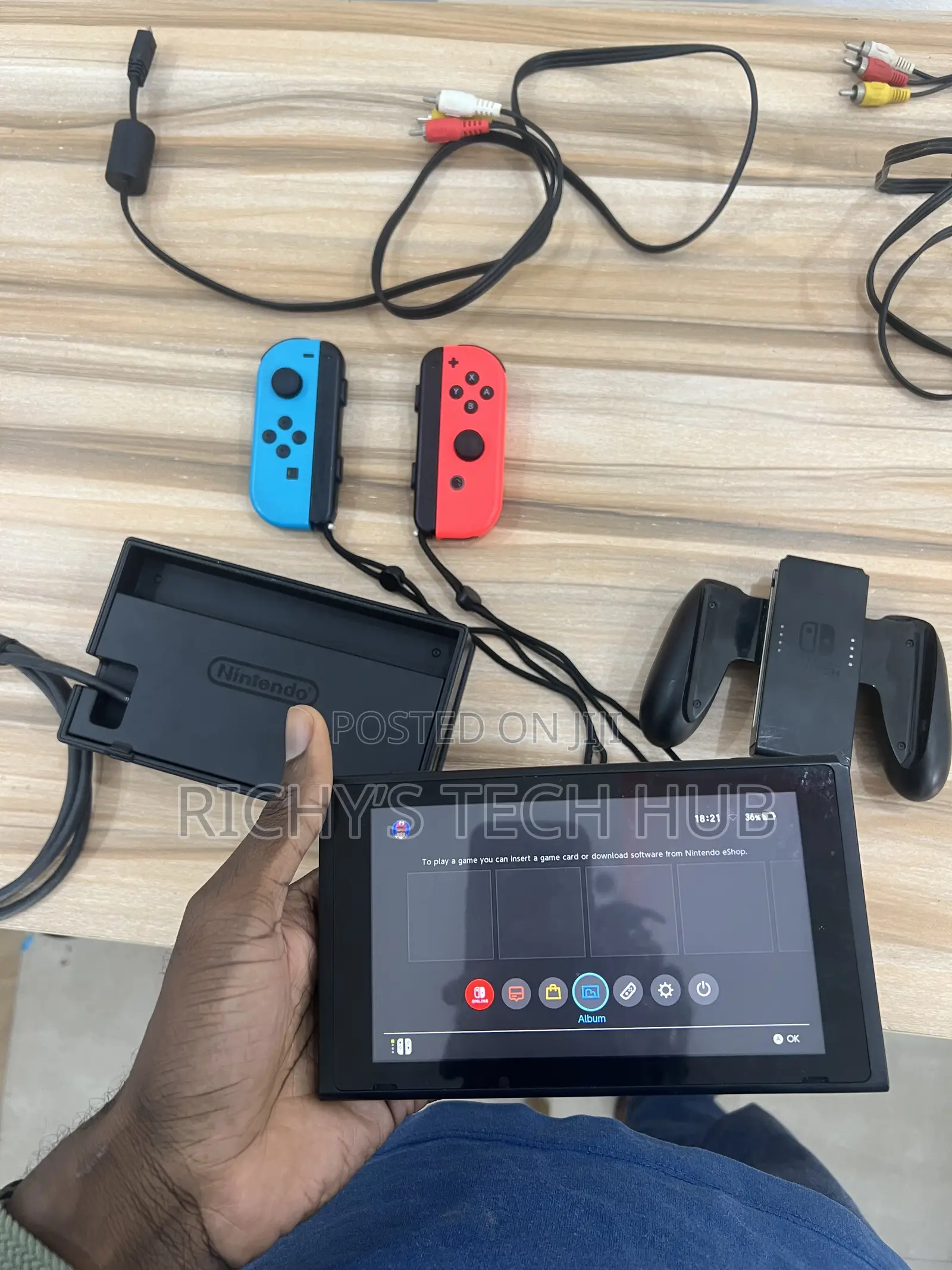 Nintendo Switch With Accessories and Tv Dock