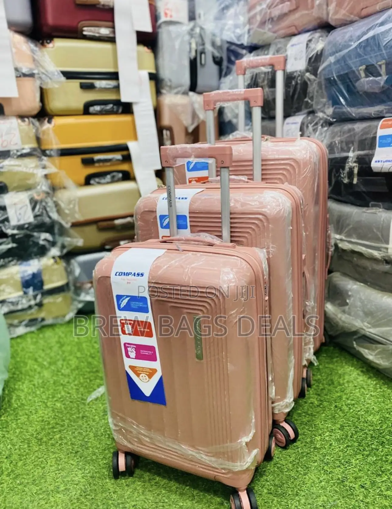 Quality Compass 3set 29 Inches Fiber Unbreakable Traveling Bag.