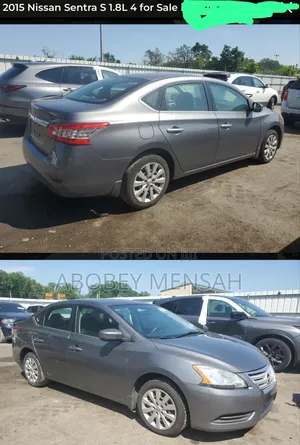 Nissan Sentra SV 4dr Sedan (1.8L 4cyl CVT) 2015 Gray