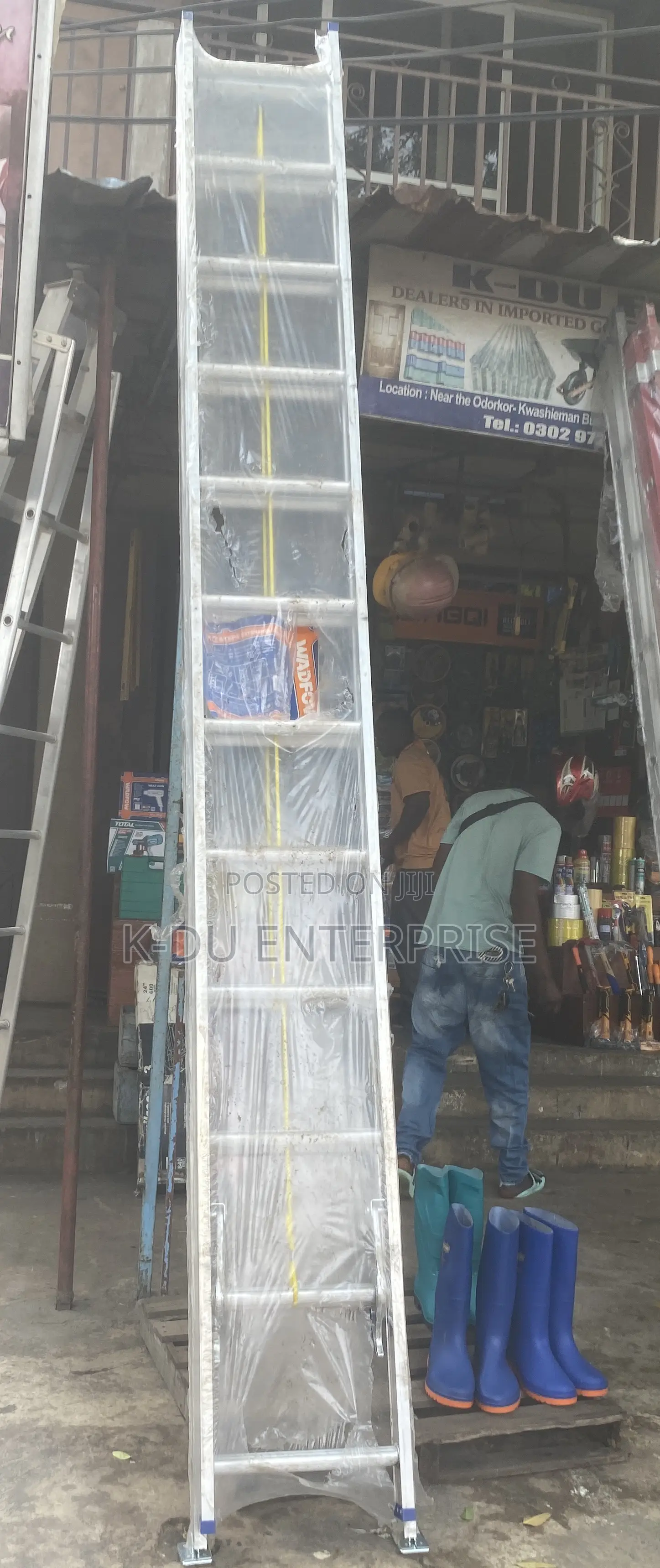 Wadfow Aluminum Ladder 2x12