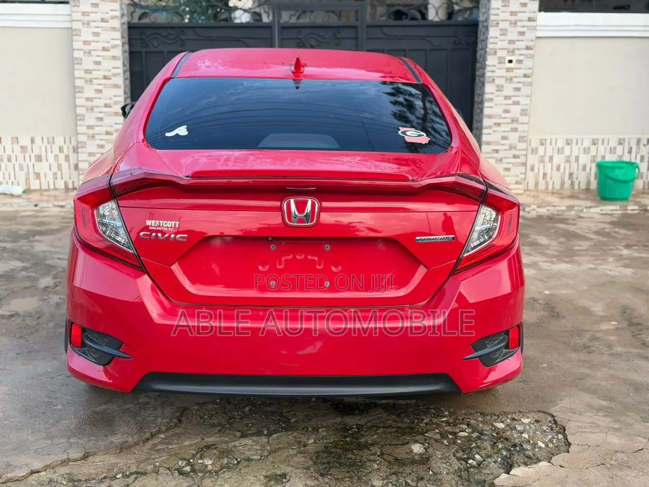 Honda Civic Touring 4dr Sedan (1.5L 4cyl) 2017 Red