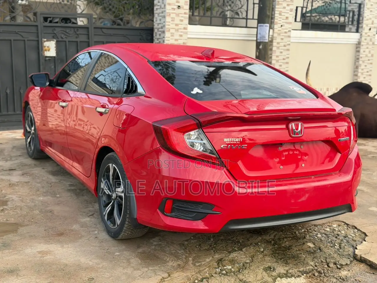 Honda Civic Touring 4dr Sedan (1.5L 4cyl) 2017 Red