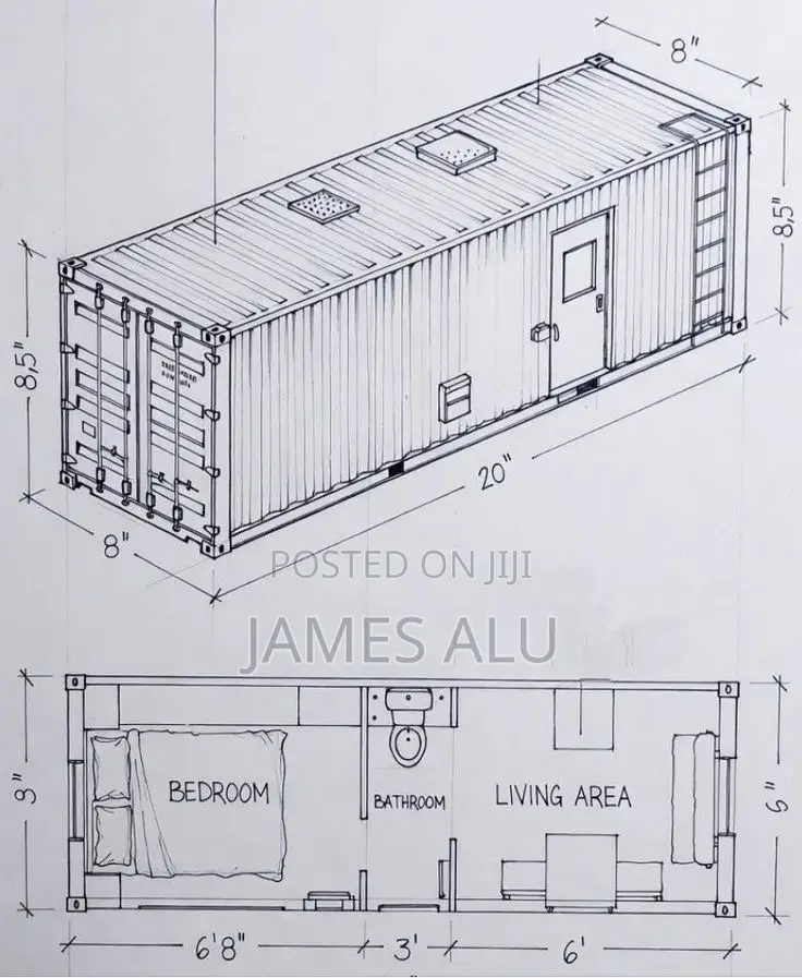 Shipping Container Interior and Exterior Installation