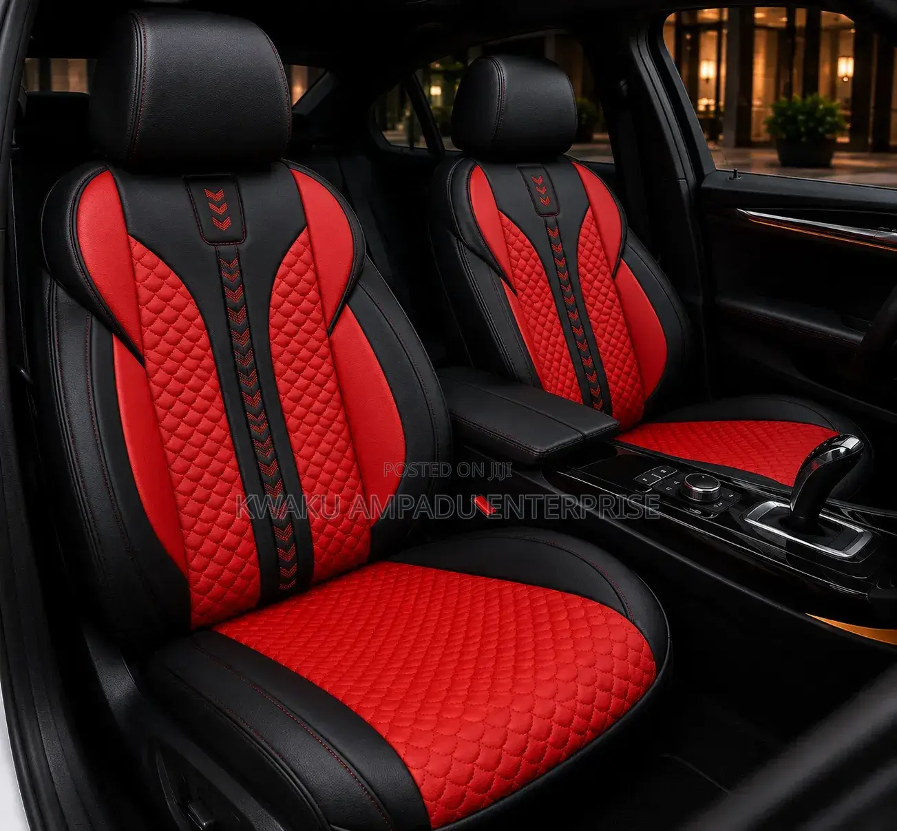 Designer Leather Seat Cover