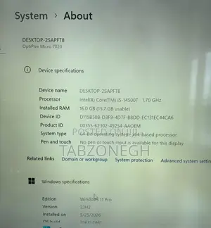 Desktop Computer Dell 16GB Intel Core i5 SSD 256GB