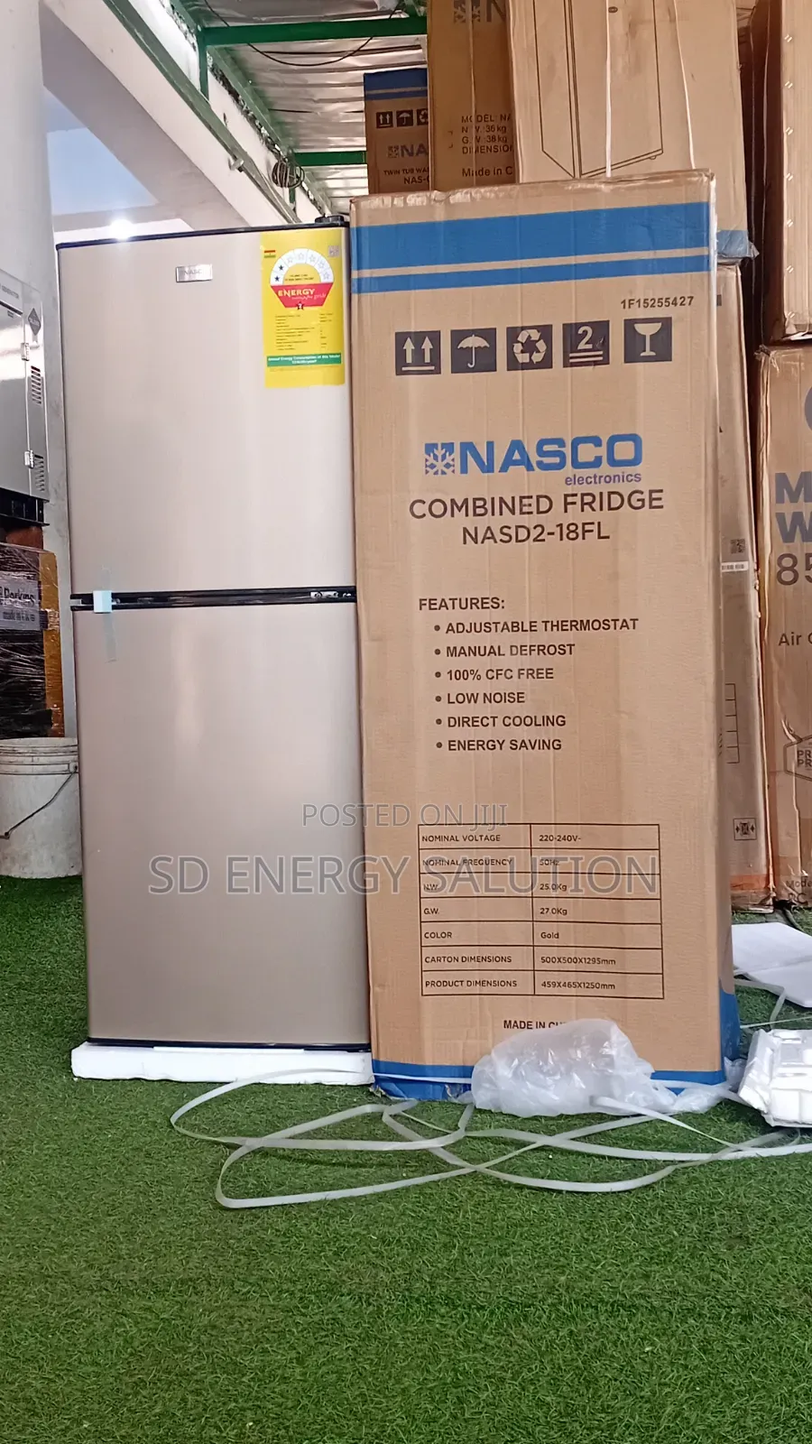 Nasco 136l Nas_18fl Refrigerator – Modern Design Fast Cooling 136l
