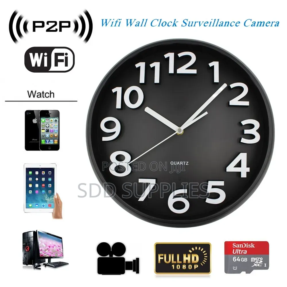 Hidden Spy Secret Clock Camera