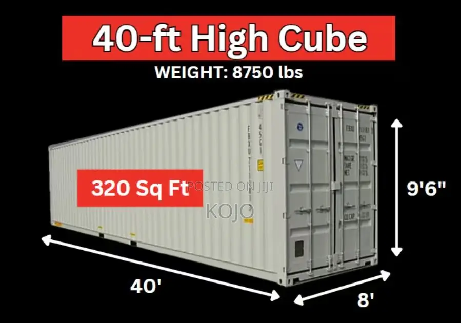 40ft High Cube Containers
