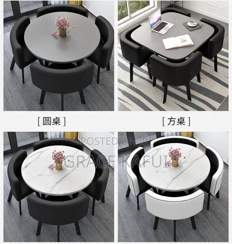 Space Saving Dining Table With Chairs