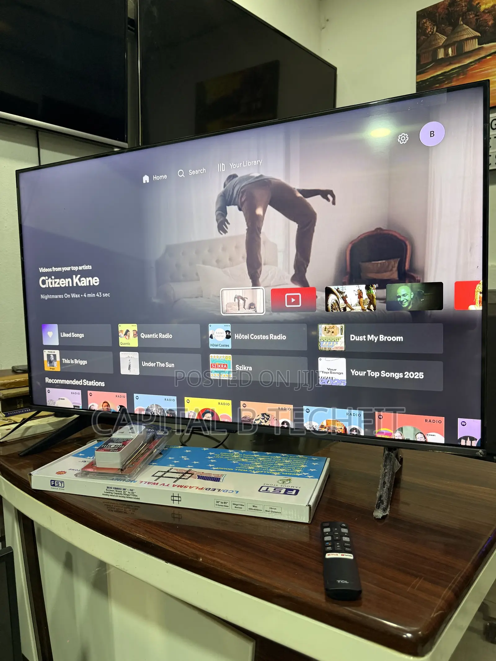 43inches Tcl,Full Digital Satellite Qled Google TV