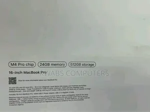 New Apple MacBook Pro 2024 M4 Pro 14-inch 24GB Apple M4 Pro SSD 512GB