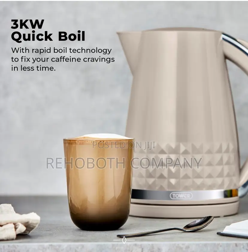 Tower T10075msh Solitaire Kettle With 360° Swivel Base, 1.5l