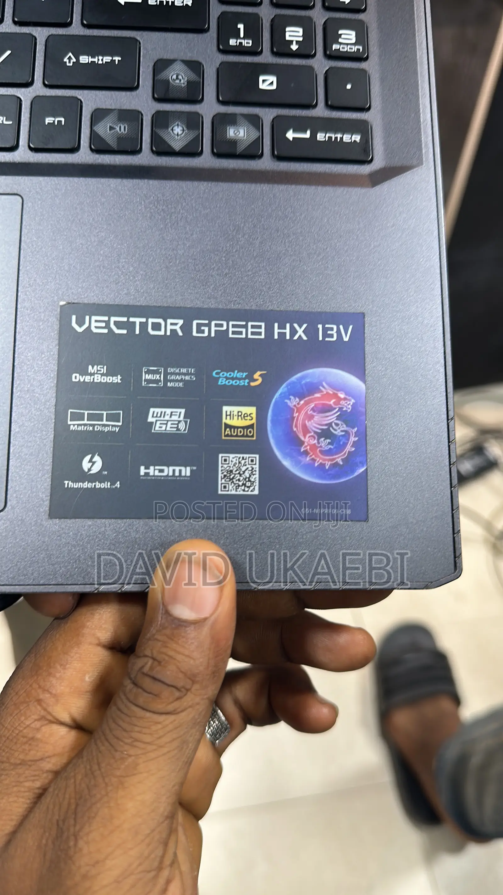 Laptop MSI Vector GP68 HX 13V 16GB Intel Core i9 SSD 1T