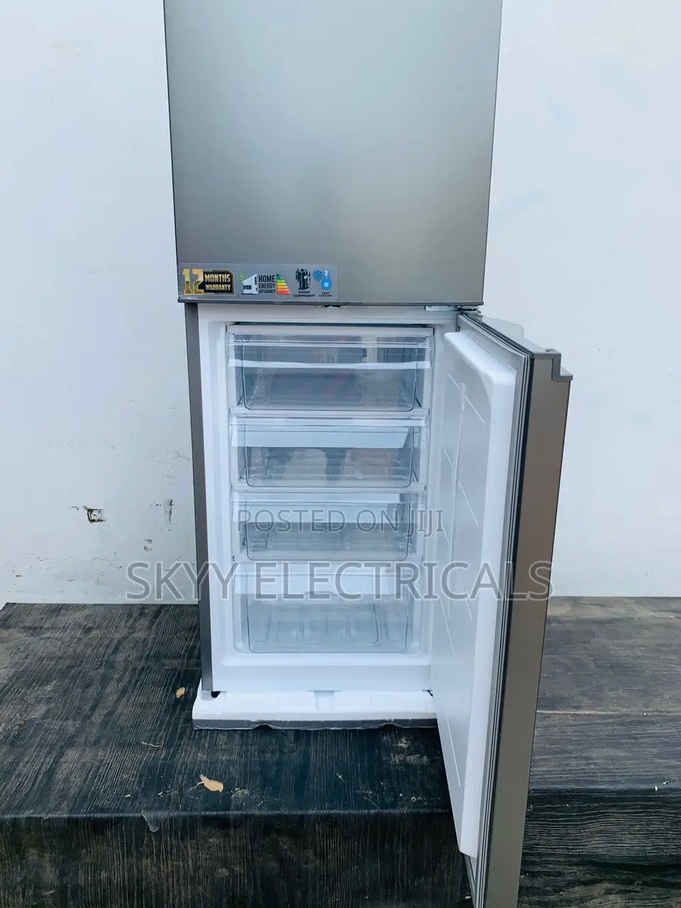 Latest Zara 258 Liters Dark Silver Bottom Freezer