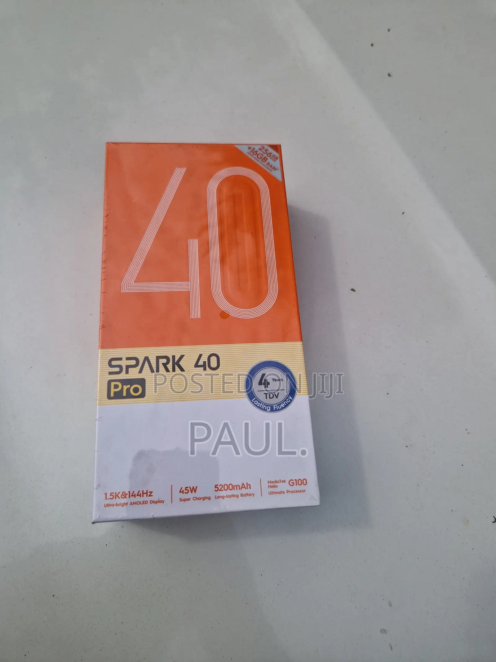 New Tecno Spark 40 Pro 256 GB Black