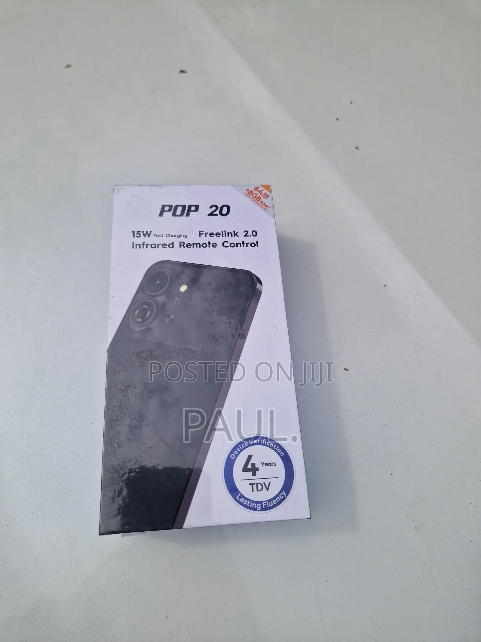 New Tecno Pop 20 128 GB Black