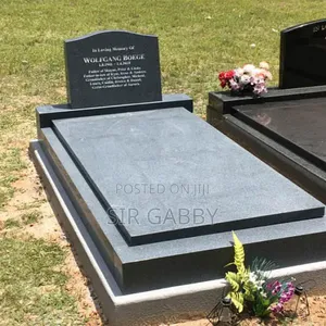 Cemetery Tombstone And Granite Stone Grave