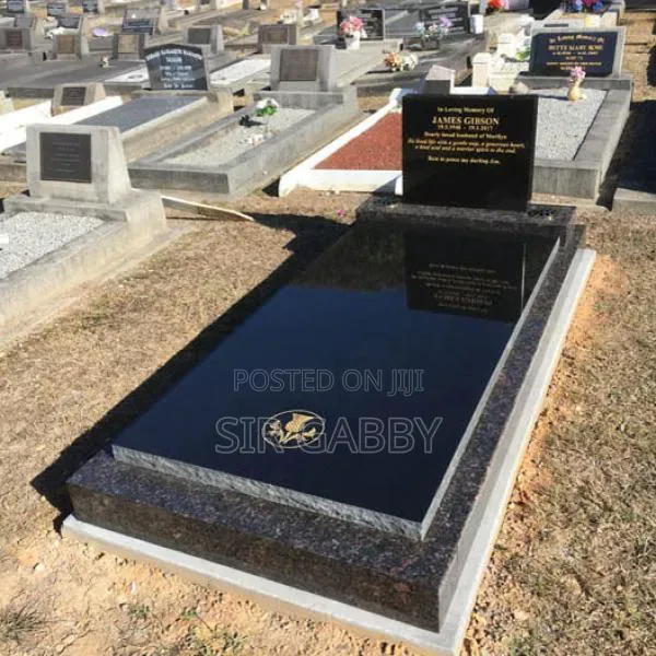 Cemetery Tombstone And Granite Stone Grave