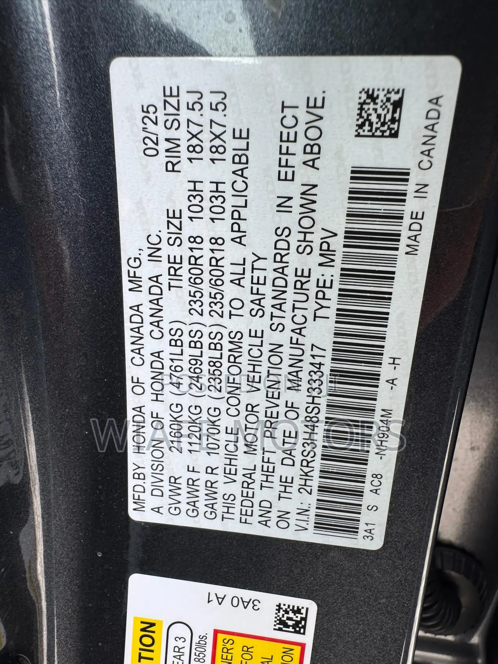 Honda CR-V EX 4dr SUV (2.4L 4cyl CVT) 2015 Gray