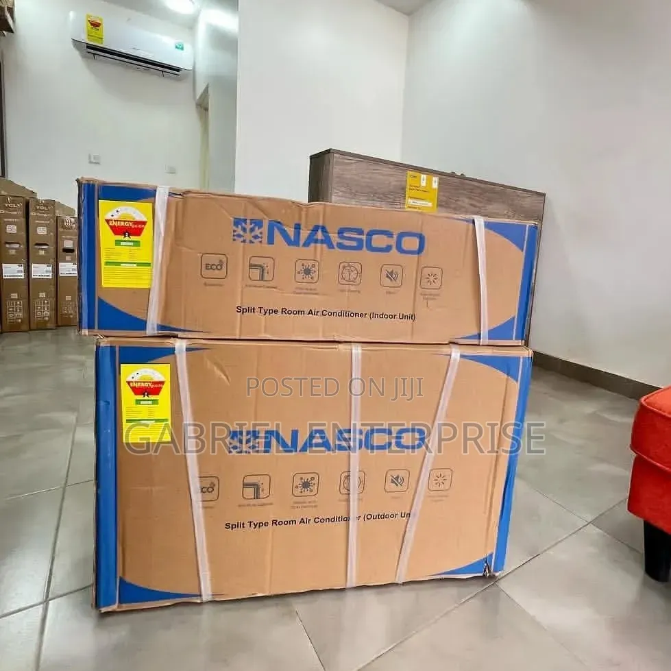 Nasco 1.5hp Spilt Ac-R410 Gas White