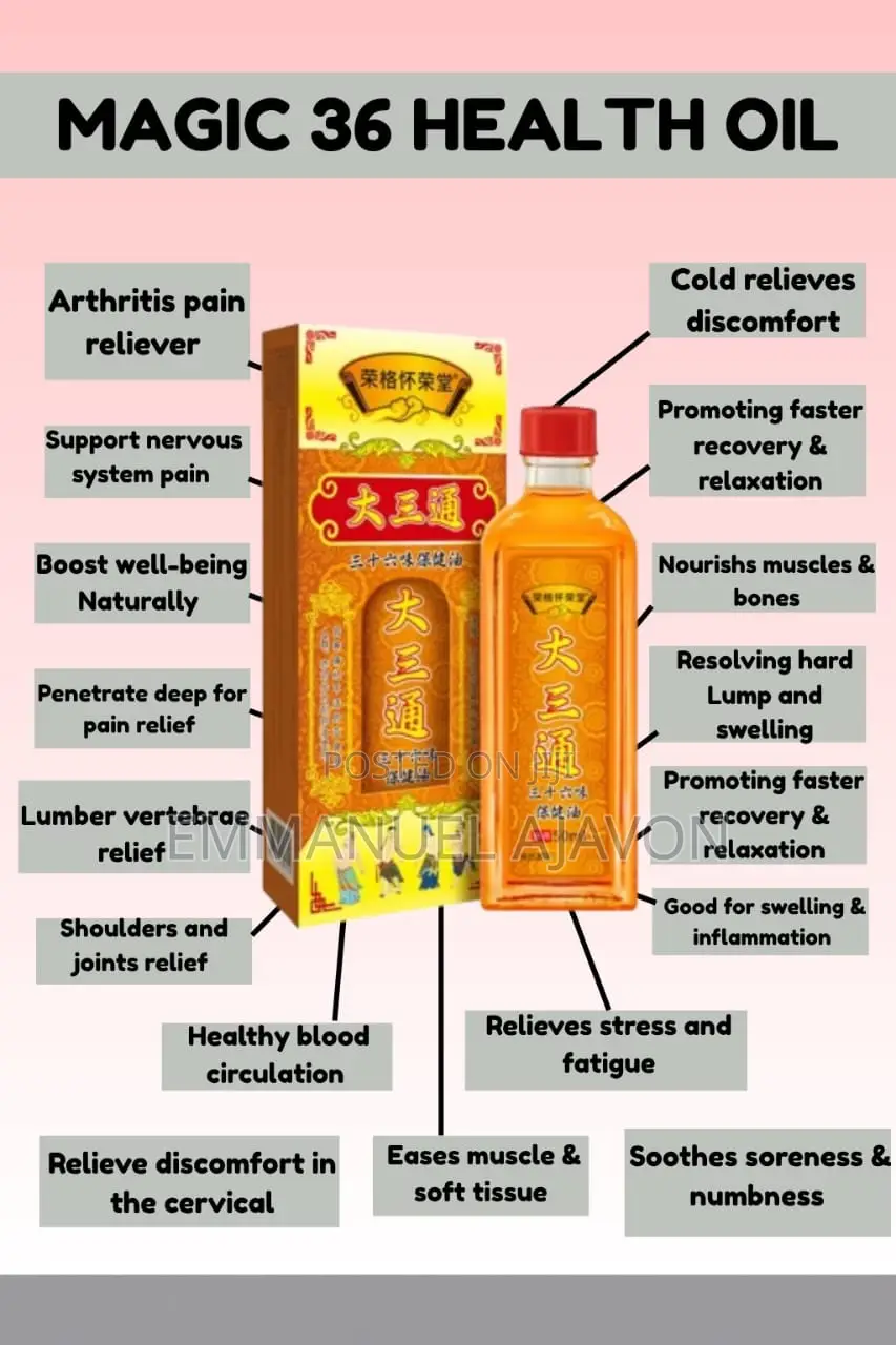 Chinese Magic Oil For Bone Joint Pains