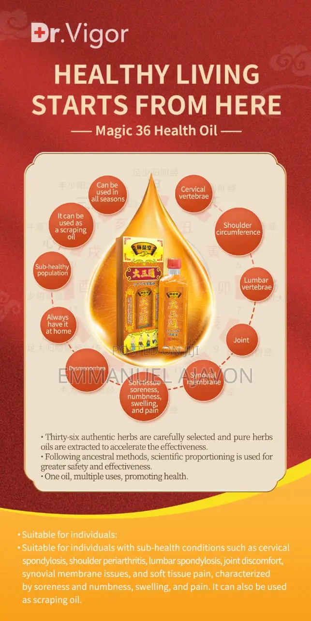 Chinese Magic Oil For Bone Joint Pains