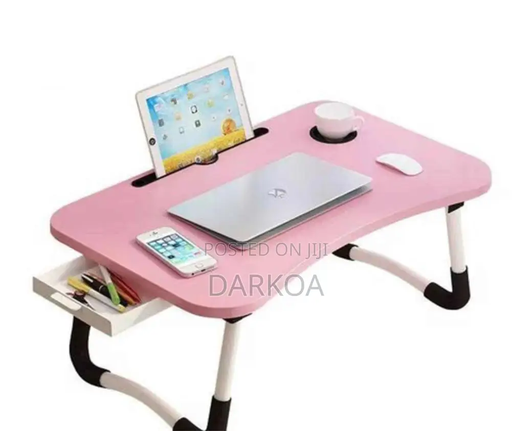 Foldable Laptop Table With Drawer