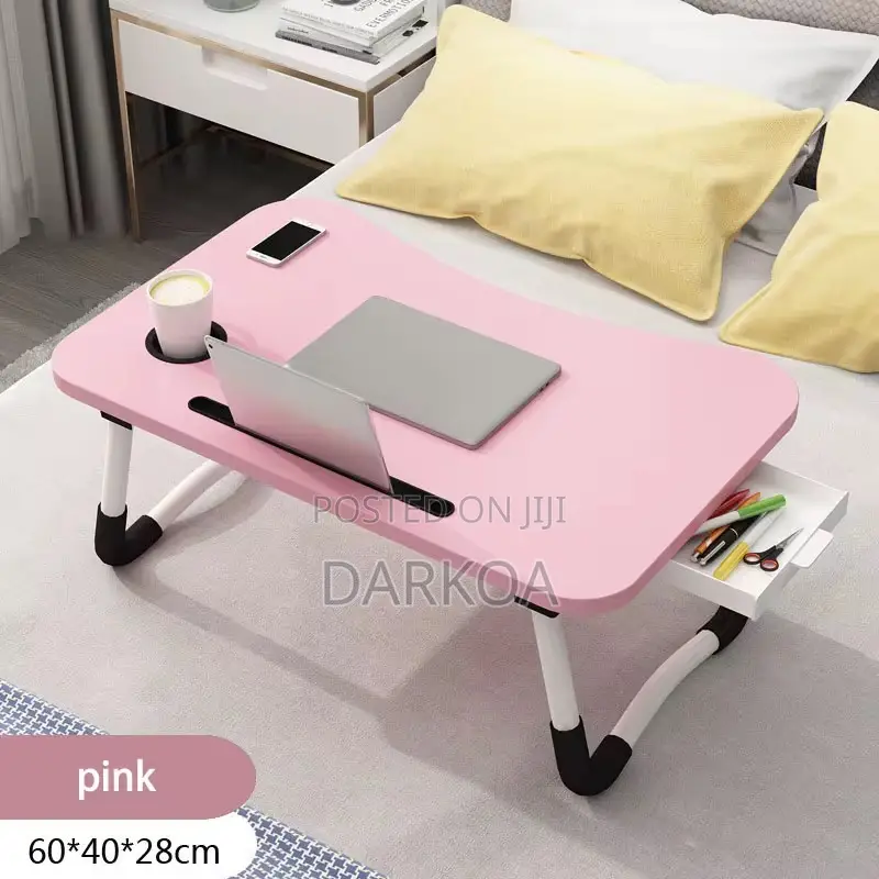 Foldable Laptop Table With Drawer