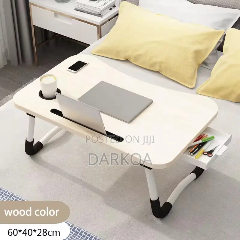 Foldable Laptop Table With Drawer