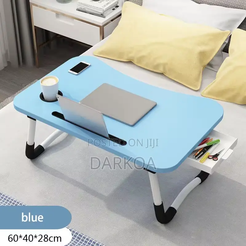 Foldable Laptop Table With Drawer