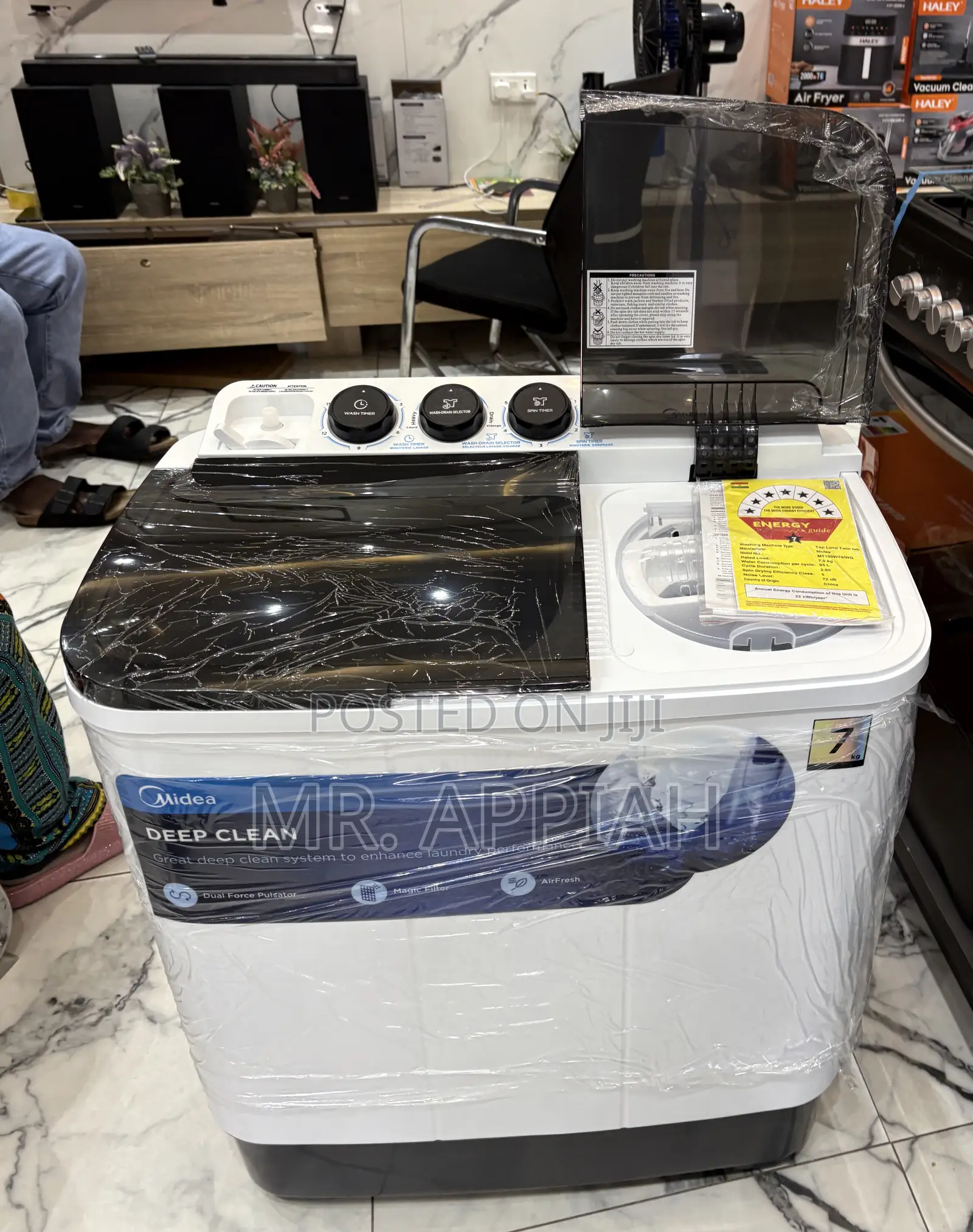 Order Durable Midea 7kg Semi-Auto Washing Machine(Transparant Lid)