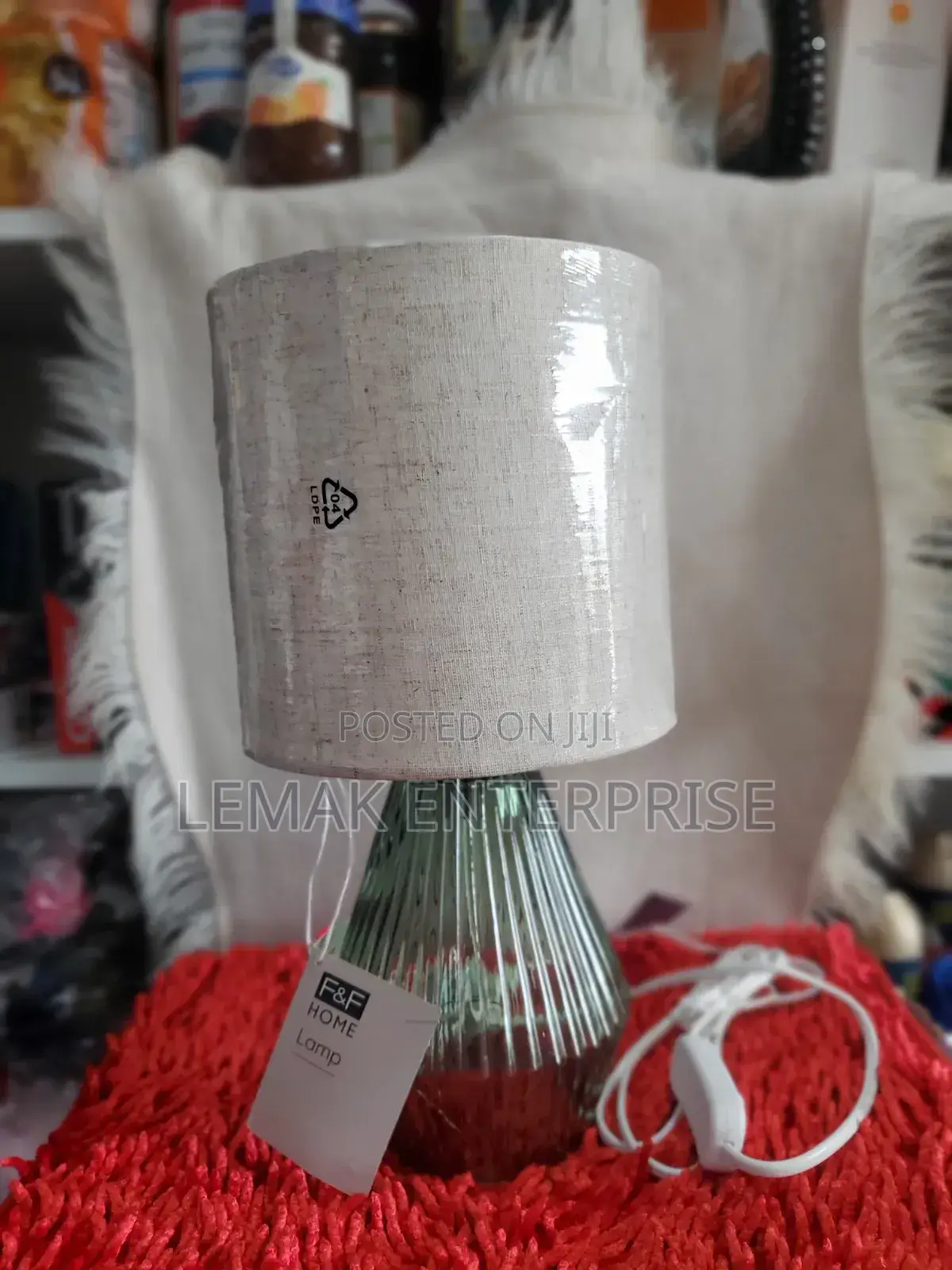 Small Tinted Glass Lamp