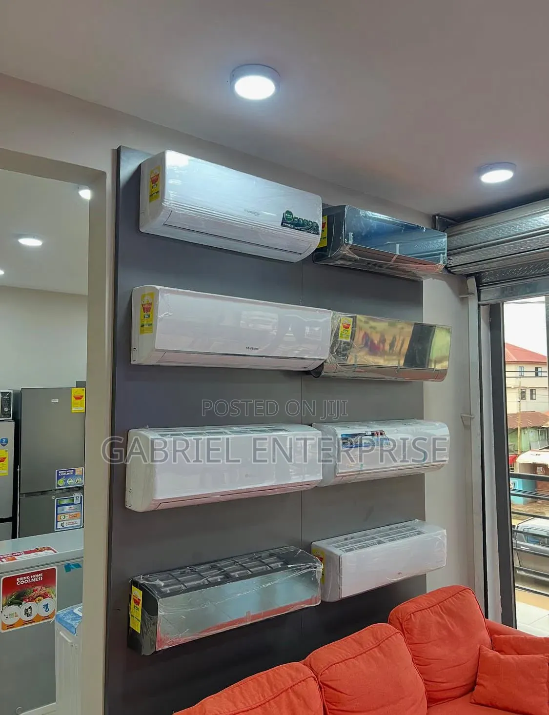 Nasco 1.5hp Spilt Ac-R410 Gas White