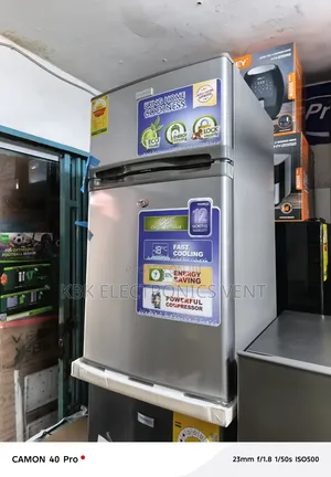 Nasco 85liter Table Top Double Door Fridge