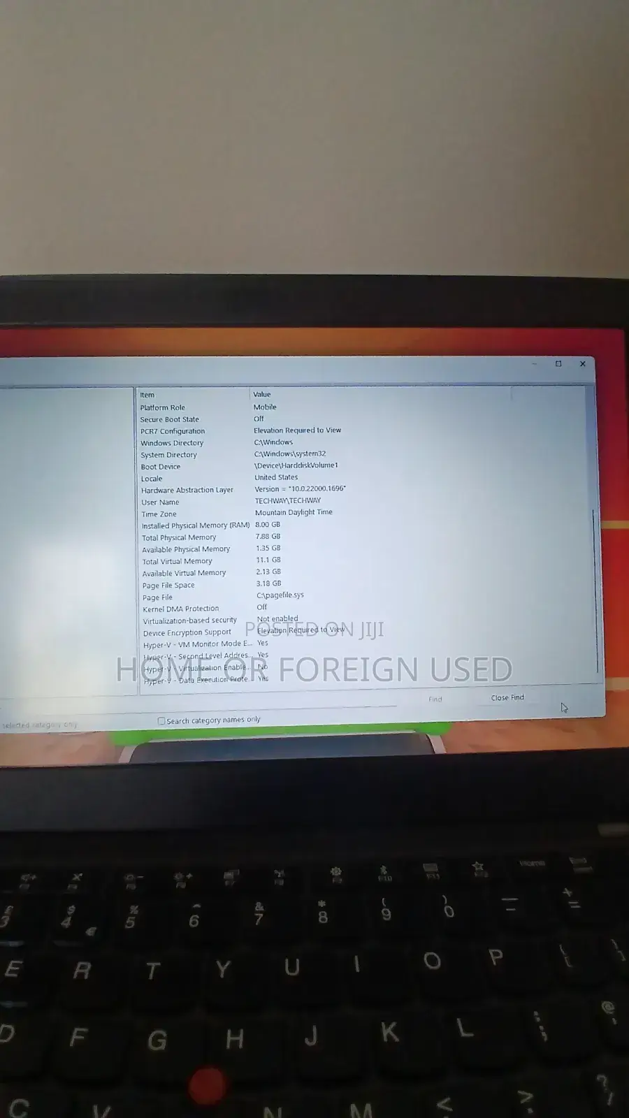 Laptop Lenovo ThinkPad X270 8GB Intel Core i3 HDD 256GB