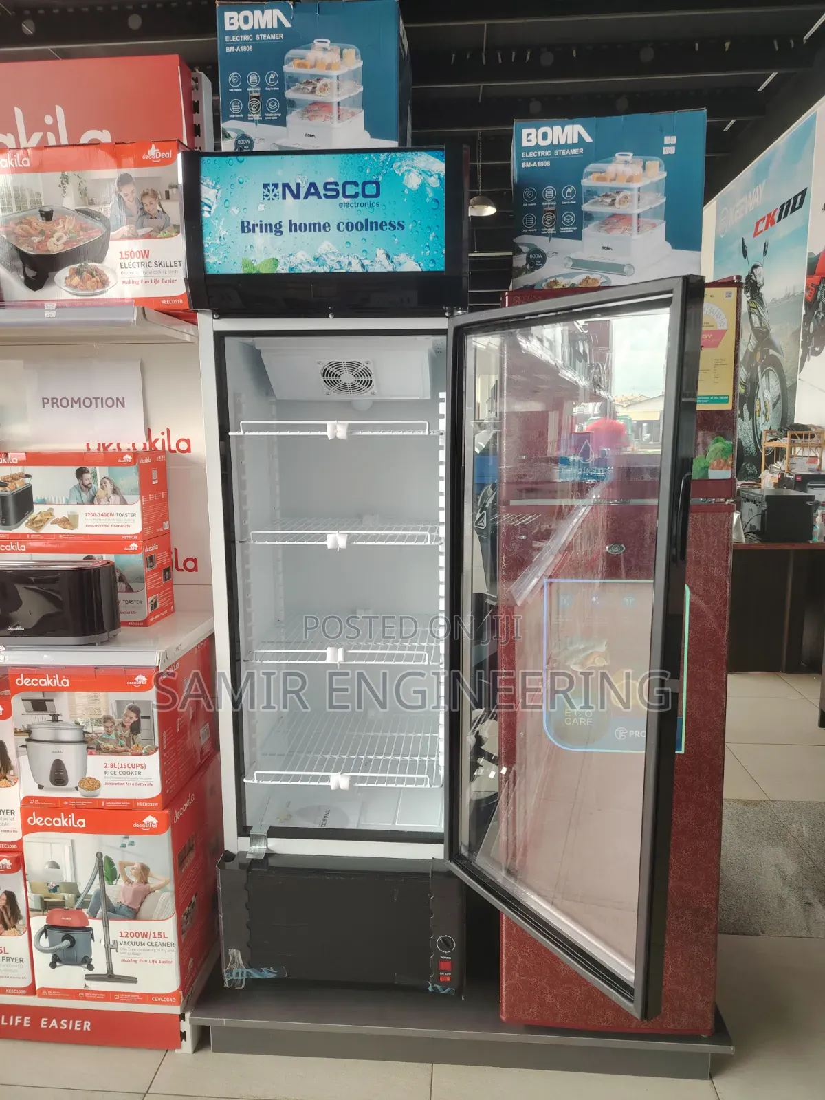 Nasco 288l Single-Door Display Fridge