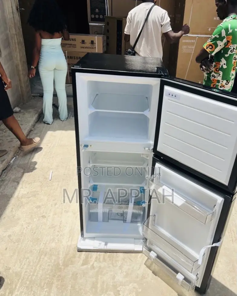 Original Midea Mdrt187 127liter Bottom Mount Freezer Fridge(Black) 