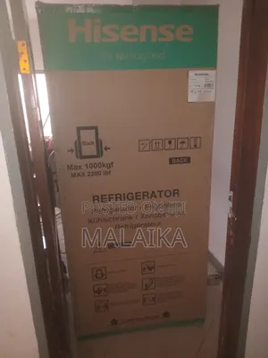 A Hisense Black Glass Fridge
