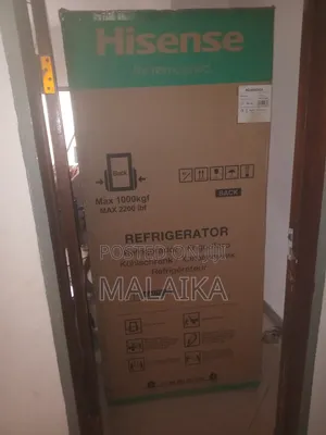 A Hisense Black Glass Fridge