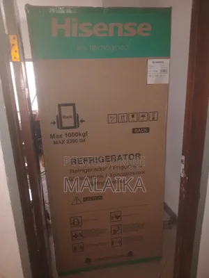 A Hisense Black Glass Fridge