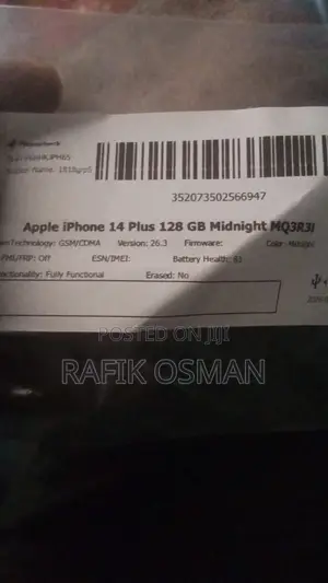 Apple iPhone 14 Plus 128 GB Black