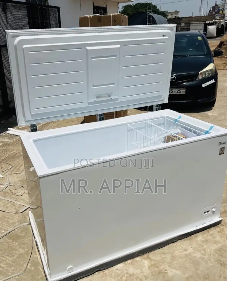 Lovely Design Midea 418l 1 Door Electric Chest Freezer(White) 
