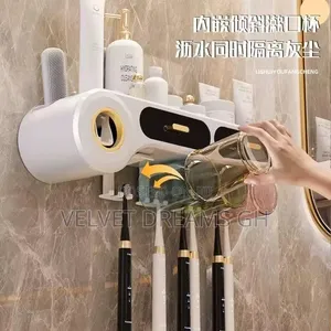 Automatic Toothpaste Dispenser Toothbrush Holder