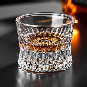 Elegant 120ml Whiskey Glass Set – 6 Pieces With Holder
