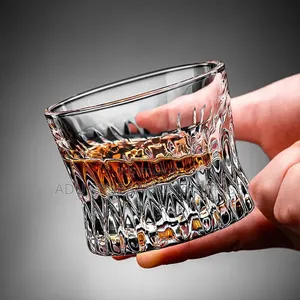 Elegant 120ml Whiskey Glass Set – 6 Pieces With Holder